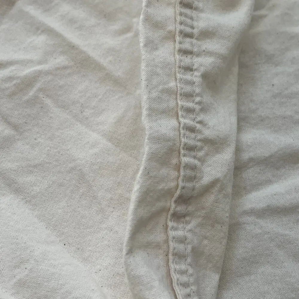 IKEA Ängslilja Duvet Cover Full Queen 218cm x 218cm Cream 100% Cotton